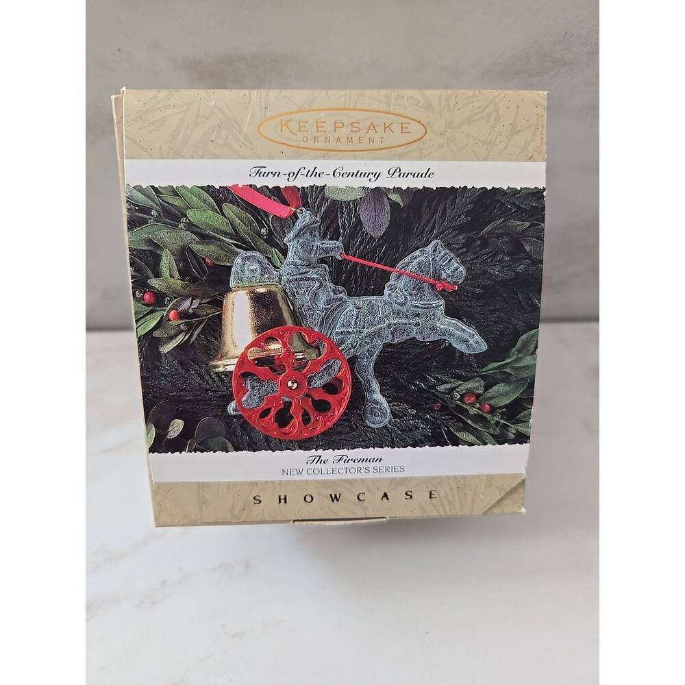 1995 Hallmark Keepsake Ornament Turn of the Century Parade #1 The Fireman NEW